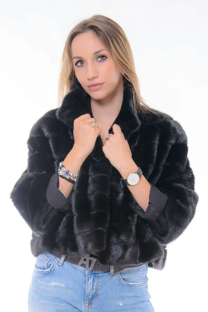 Giacca Visone Black 4T